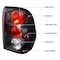 Spec-D Tuning 02-09 Chevrolet Trailblazer Altezza Tail Light Black LT-TBLZ02JM-TM - alternate 3